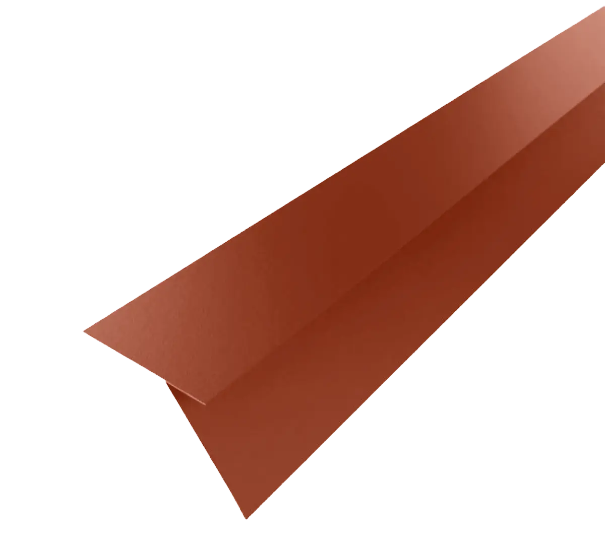 Tôle de gouttière pour toiture joint debout Terre Cuite mat