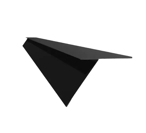 Tôle de gouttière pour toiture joint debout Noir mat - 2