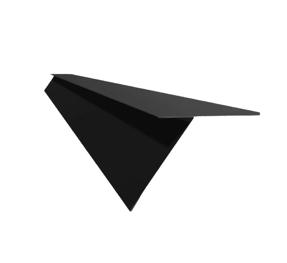Tôle de gouttière pour toiture joint debout Noir mat