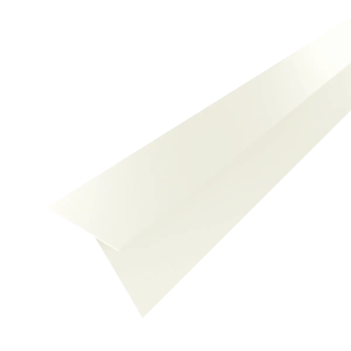 Tôle de gouttière pour toiture joint debout Blanc Brillant