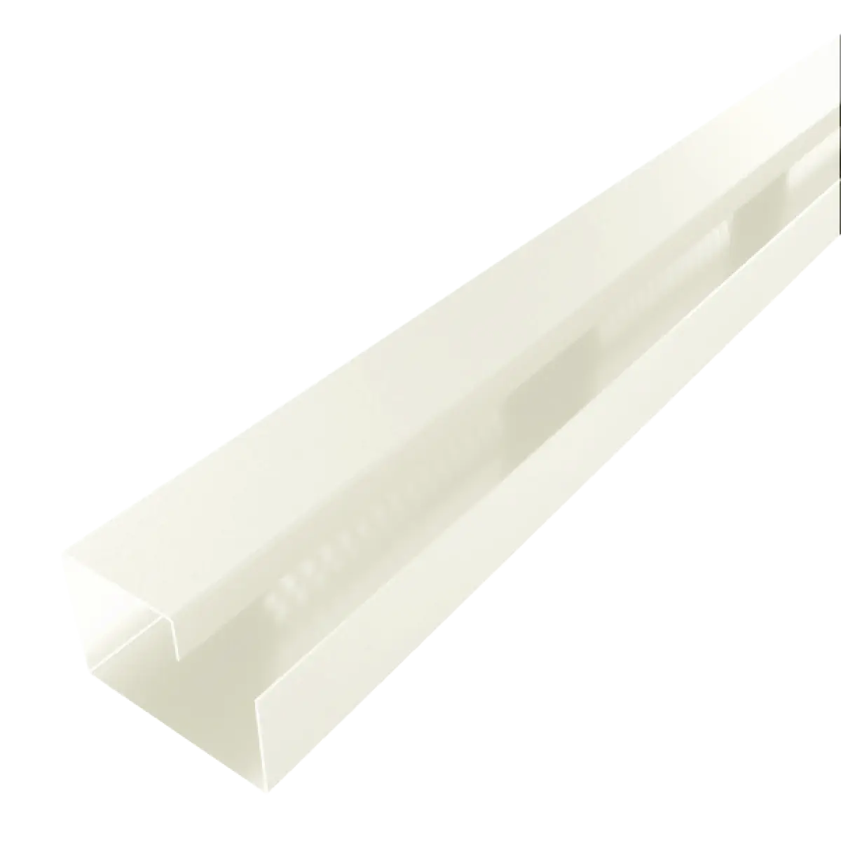 Profil de ventilation pour arête de toiture Blanc brillant