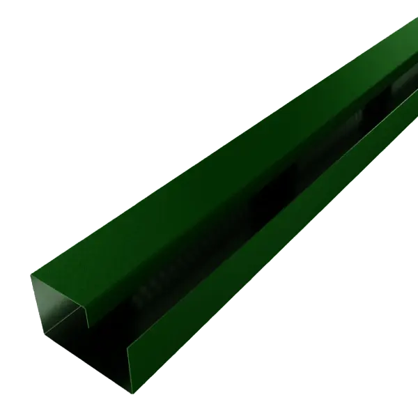 F32 Profil de ventilation pour arête de toiture joint debout Vert Mat 6020