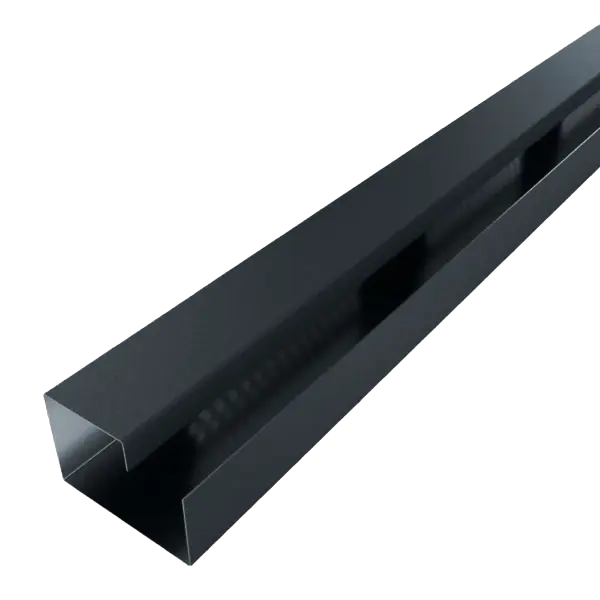 F32 Profil de ventilation pour arête de toiture joint debout Anthracite Mat 7016