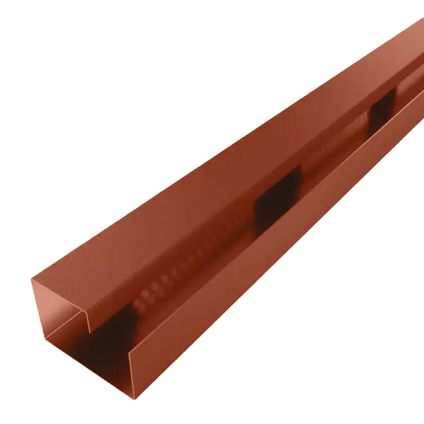 Profil de ventilation pour arête de toiture Terre Cuite mat - 1