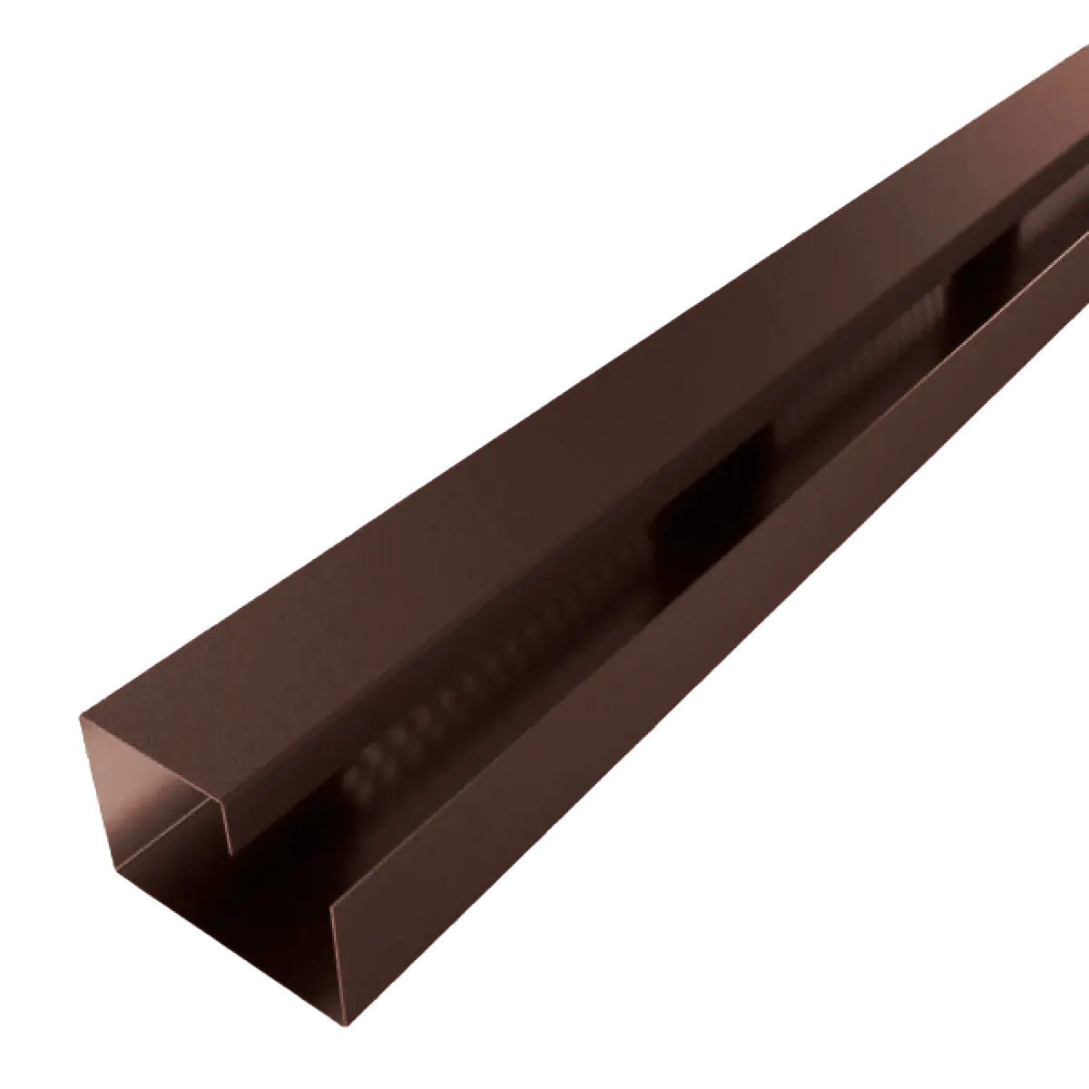 F32 Profil de ventilation pour arête de toiture joint debout Marron Mat 9017