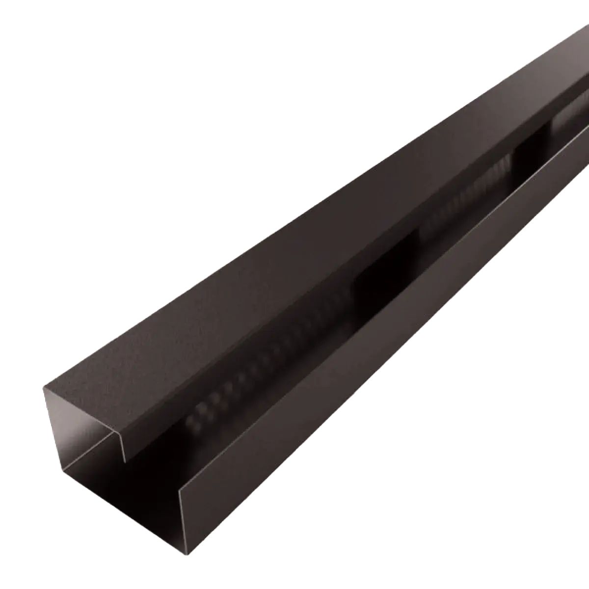 F32 Profil de ventilation pour arête de toiture joint debout Brun Gris Mat 8019