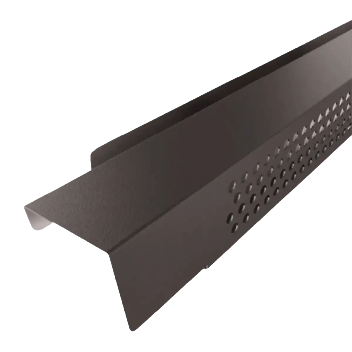 Profil de ventilation pour faitage joint debout Brun Gris mat