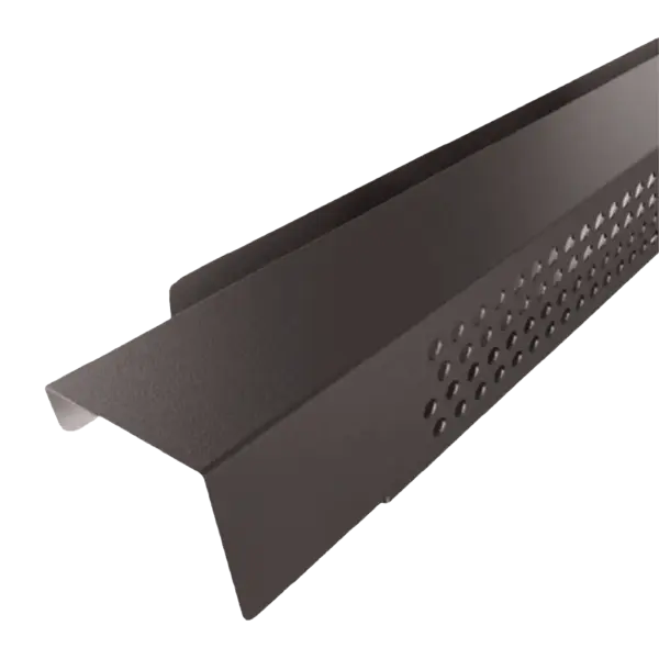 F23 Profil de ventilation pour faîtage joint debout Brun Gris Mat 8019