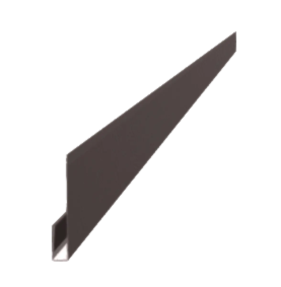 Profil d'angle J-Type pour tole de bardage Plano Brun Gris Mat