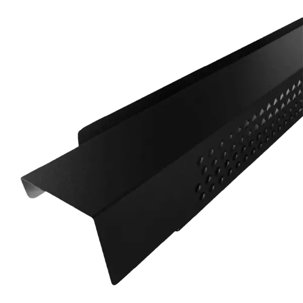 F23 Profil de ventilation pour faîtage joint debout Noir Mat 9005