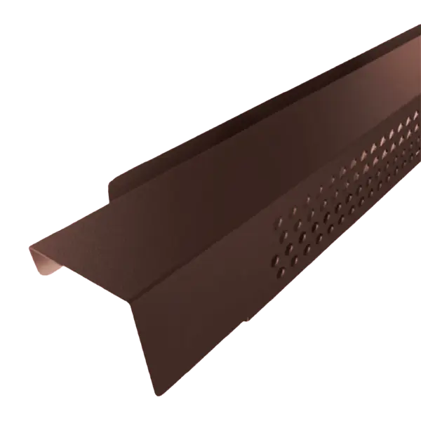 Profil de ventilation pour faitage joint debout Marron mat - 1