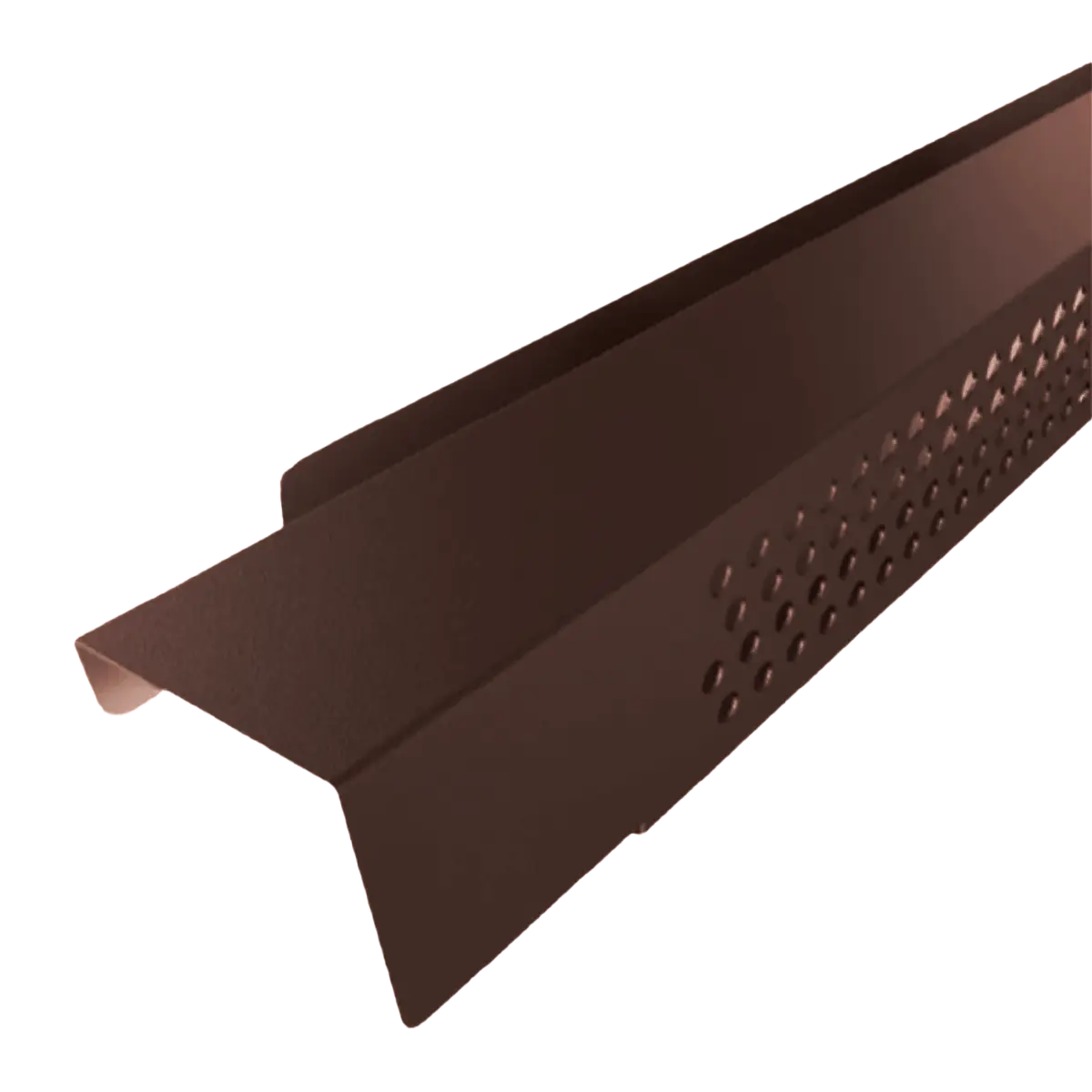 Profil de ventilation pour faitage joint debout Marron Mat