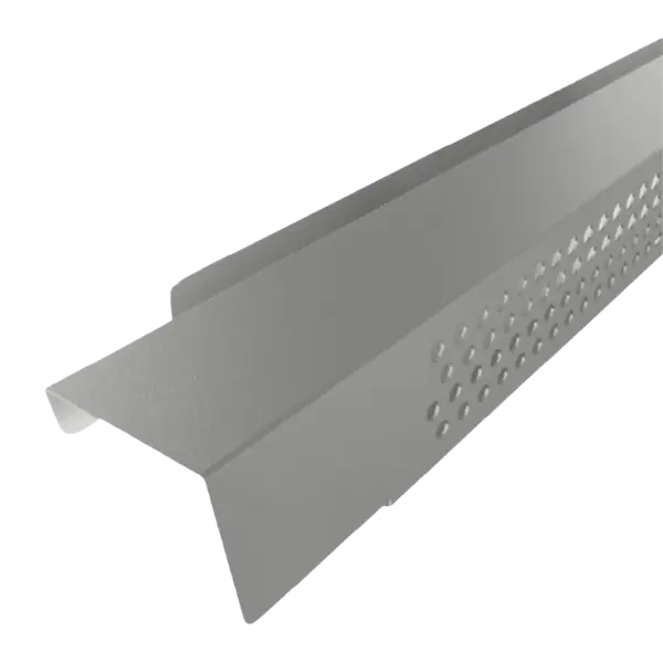 F23 Profil de ventilation pour faîtage joint debout Gris Brillant 9007