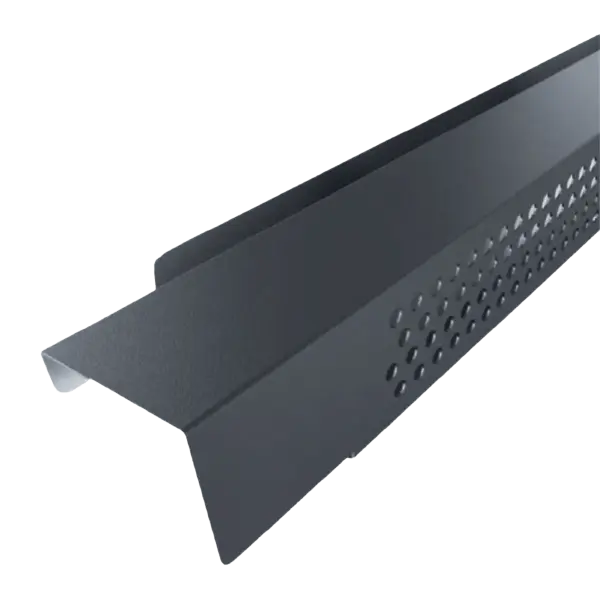 F23 Profil de ventilation pour faîtage joint debout Graphite Mat 7024
