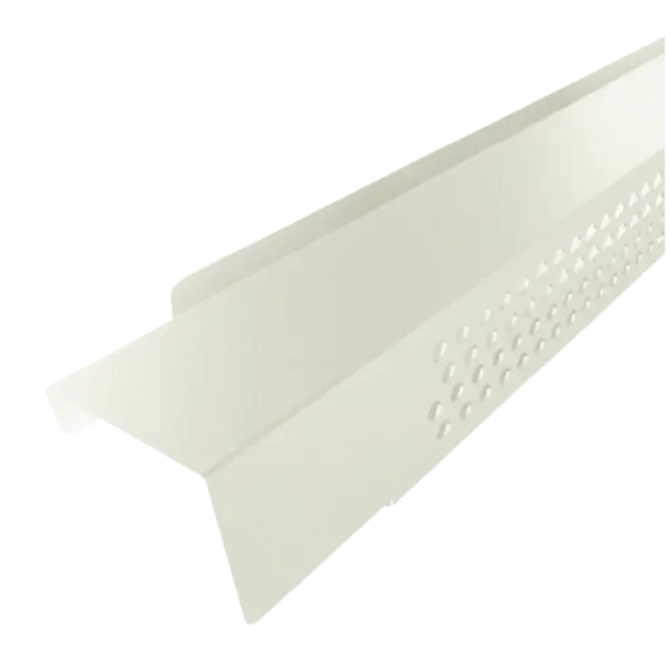 F23 Profil de ventilation pour faîtage joint debout Blanc Brillant 9010