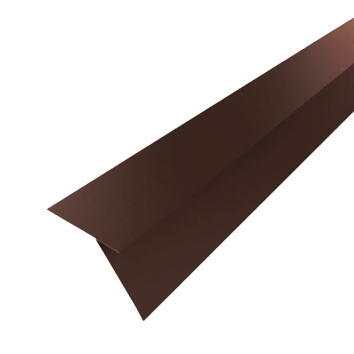 Tôle de gouttière pour toiture joint debout Marron mat