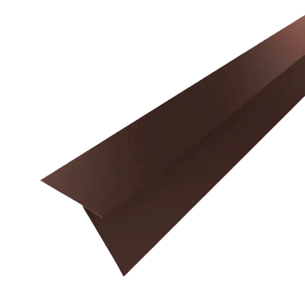 F21 Tôle de gouttière pour toiture joint debout marron mat 8017