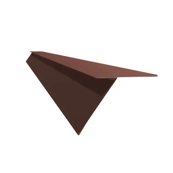 Tôle de gouttière pour toiture joint debout Marron mat - 2