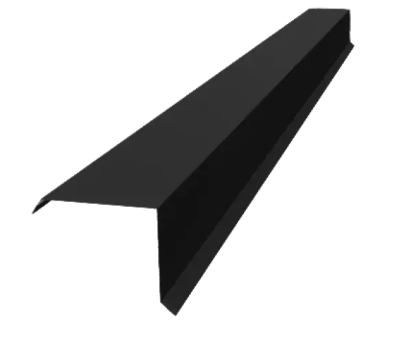 Tôle de rive Noir Mat - modèle large