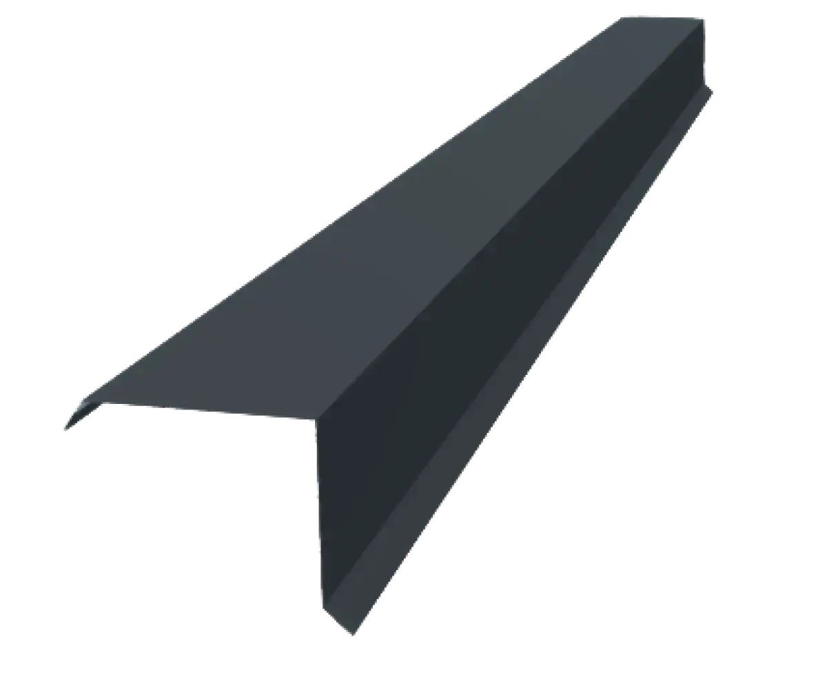 Tôle de rive Gris Anthracite Mat - modèle large