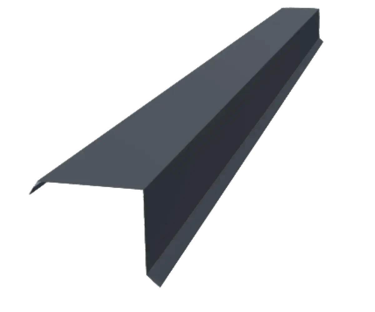 Tôle de rive Gris Graphite Mat - modèle large