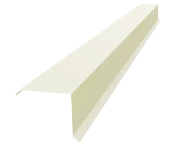 Tôle de rive Blanc Brillant - modèle large