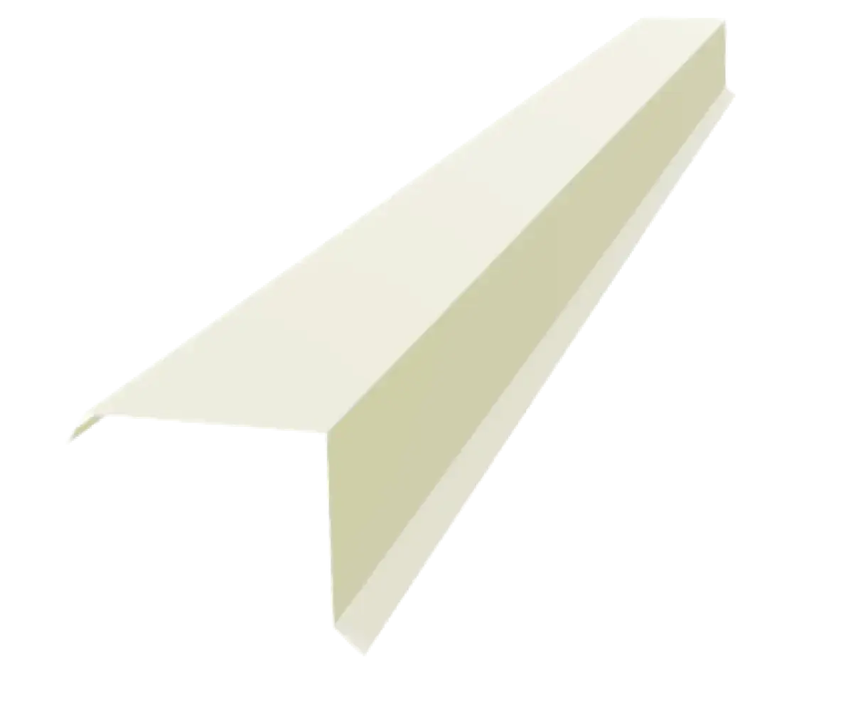 Tôle de rive Blanc Brillant - modèle large