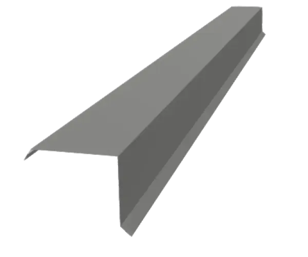 Tôle de rive Gris Clair Brillant - modèle large