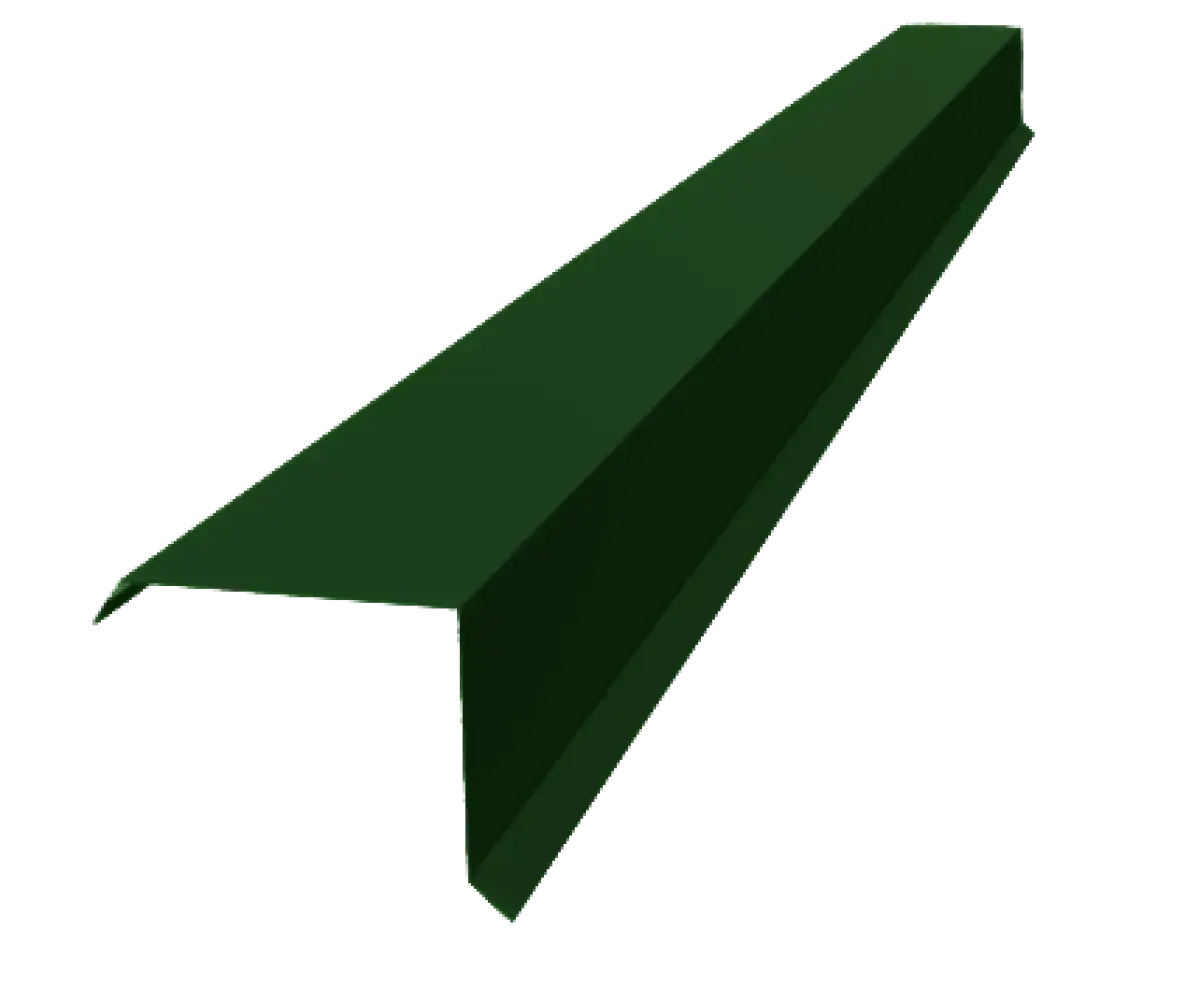 Tôle de rive Vert Mat - modèle large