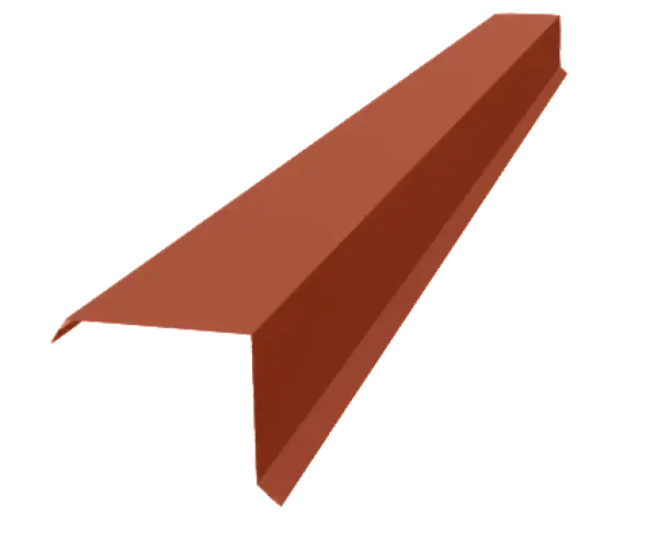 Tôle de rive Terrecuite Mat - modèle large