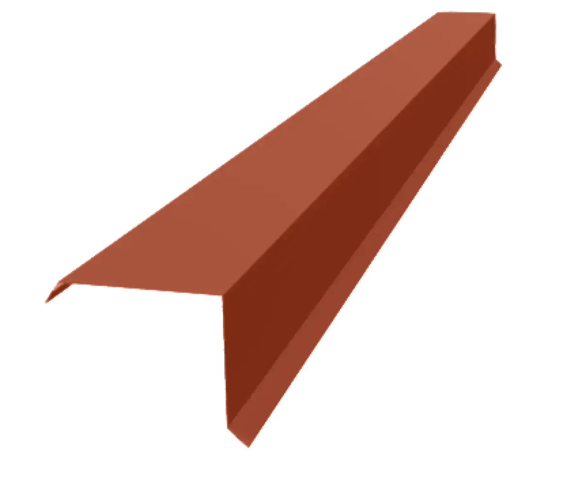 Tôle de rive Terrecuite Mat - modèle large