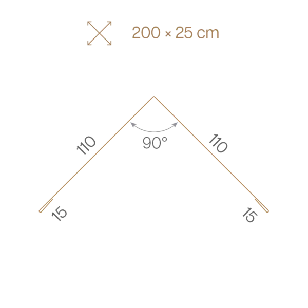 Profil d'angle extérieur 110mm pour tole de bardage Brun Cuivré Mat - 2