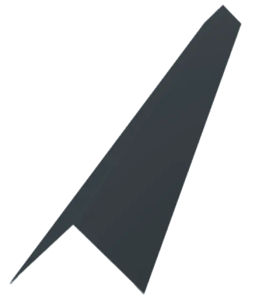 Profil d'angle extérieur 110mm pour tole de bardage Gris Anthracite Mat - 1