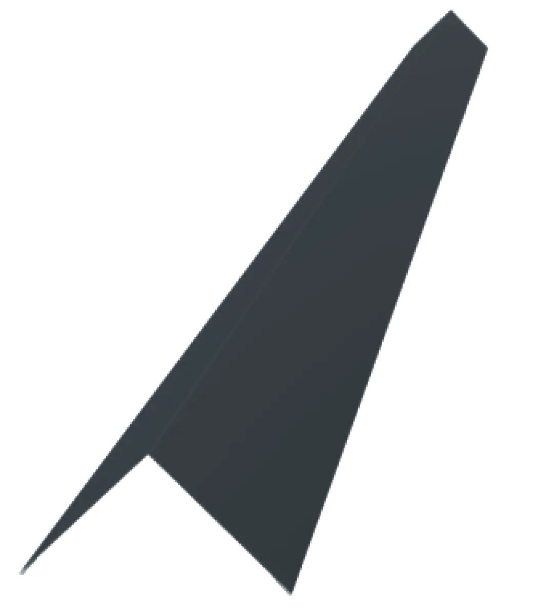 Profil d'angle extérieur 110mm pour tole de bardage Gris Anthracite Mat