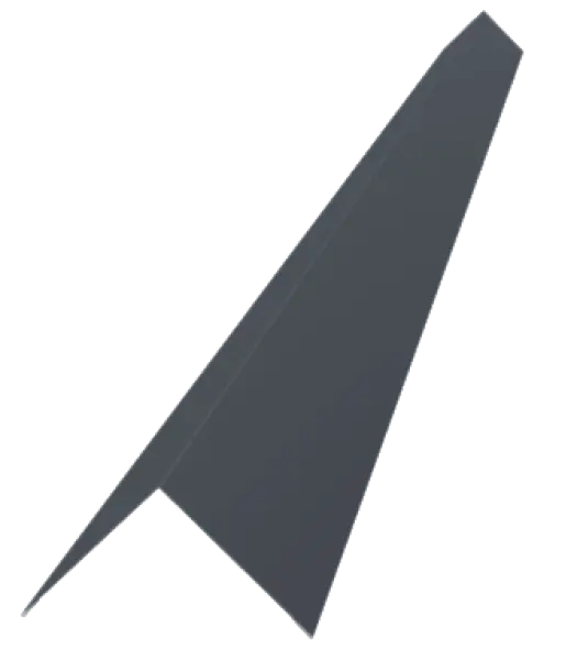 Profil d'angle extérieur 110mm pour tole de bardage Gris Graphite Mat - 1