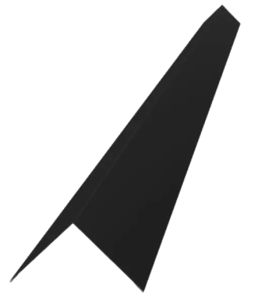 Profil d'angle extérieur 110mm pour tole de bardage Noir Mat - 1