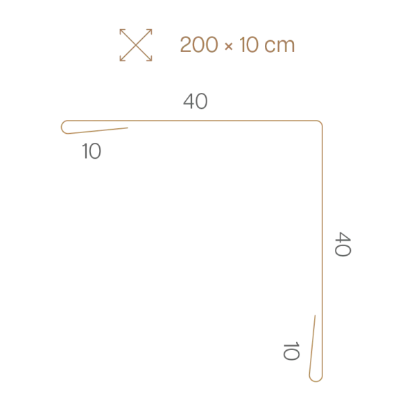 Profil d'angle extérieur pour tole de bardage Blanc Brillant - 2