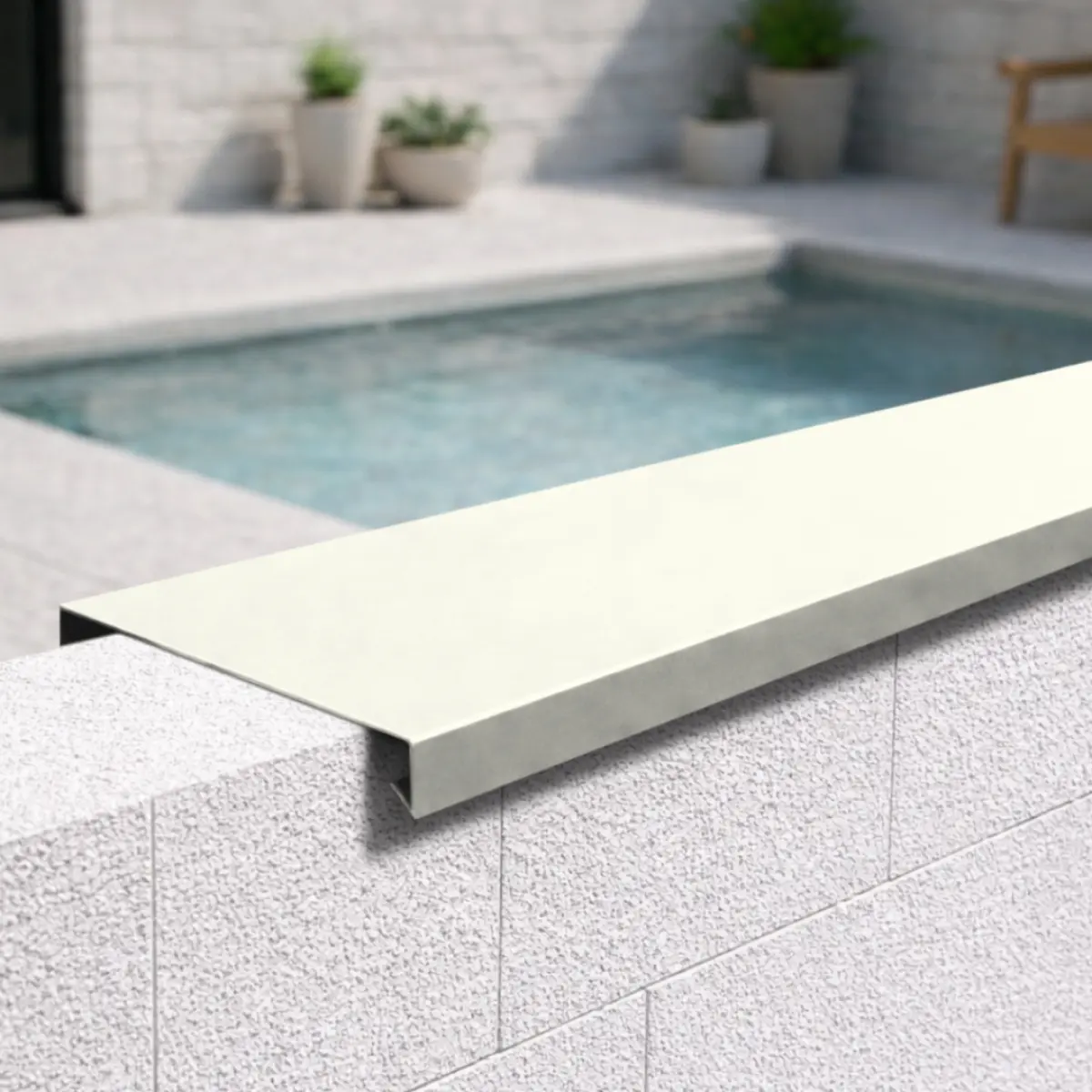 Couvertine Aluminium Blanc Brillant