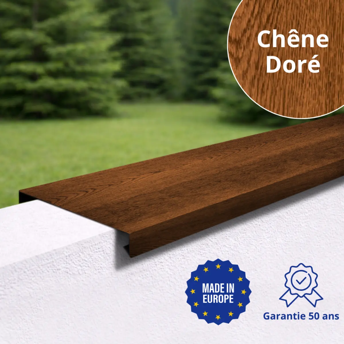 Couvertine Chêne Doré 3D