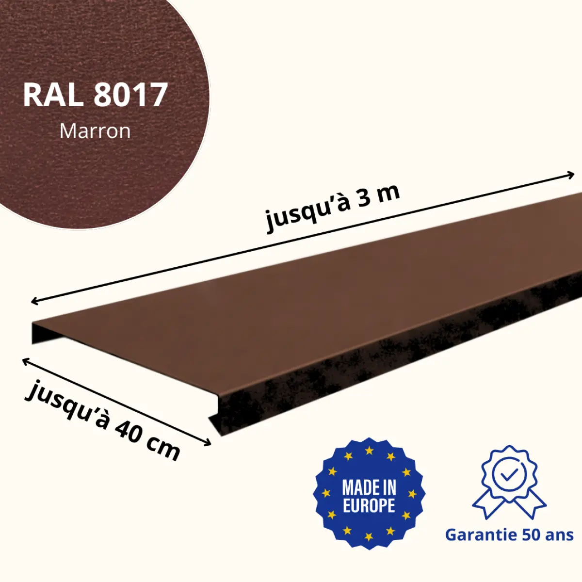 Couvertine Marron Mat