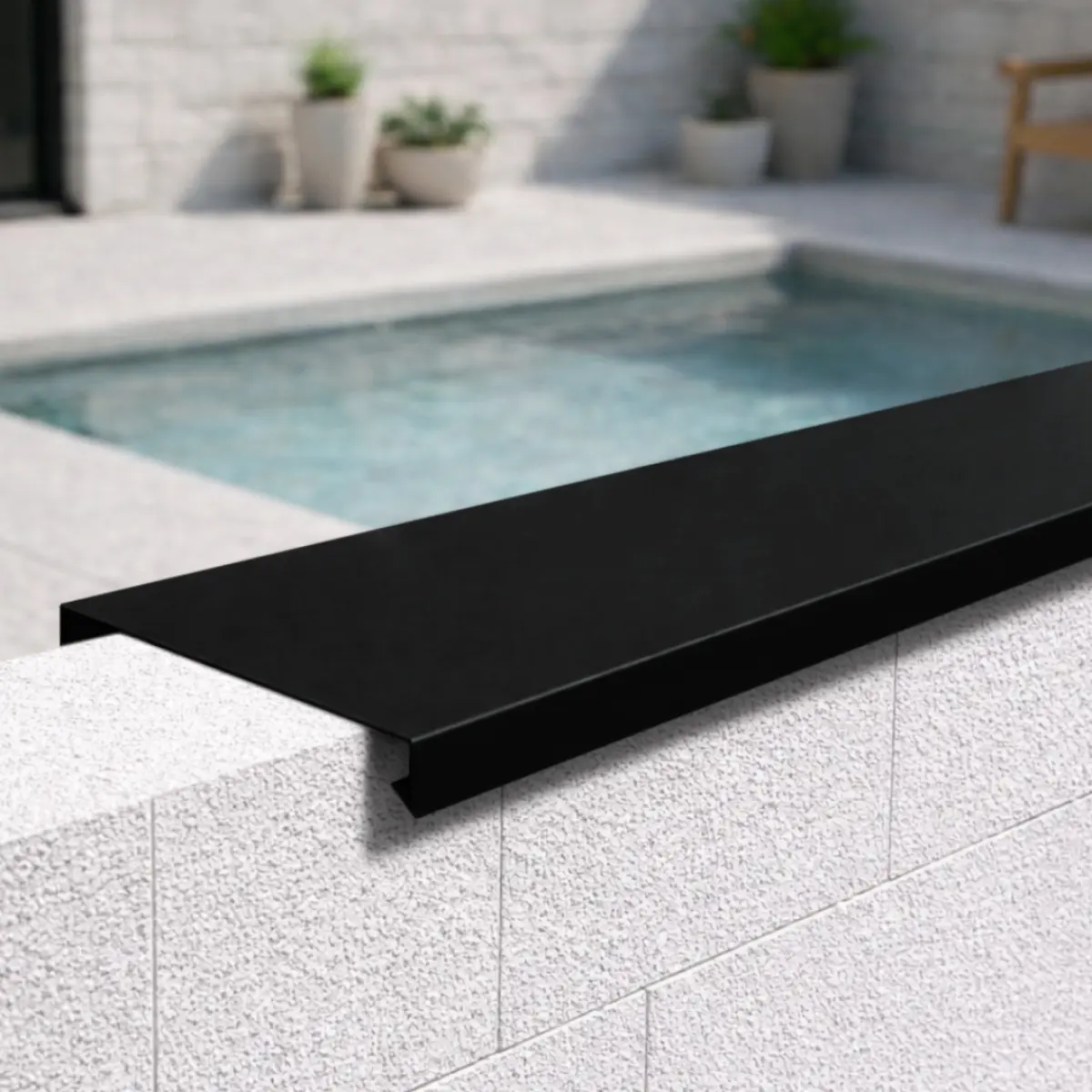 Couvertine Aluminium Noir Mat