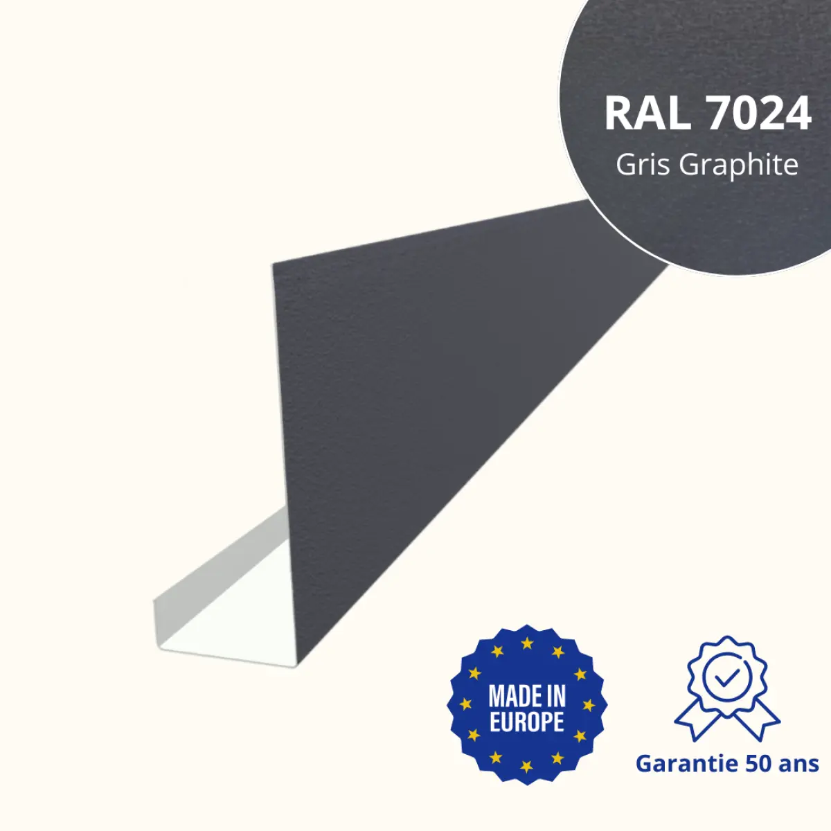 Habillage de bandeau Gris Graphite Mat