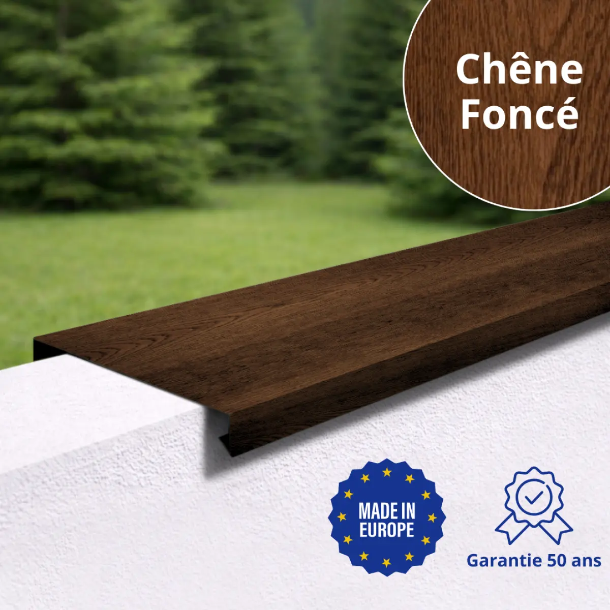 Couvertine Chêne Foncé