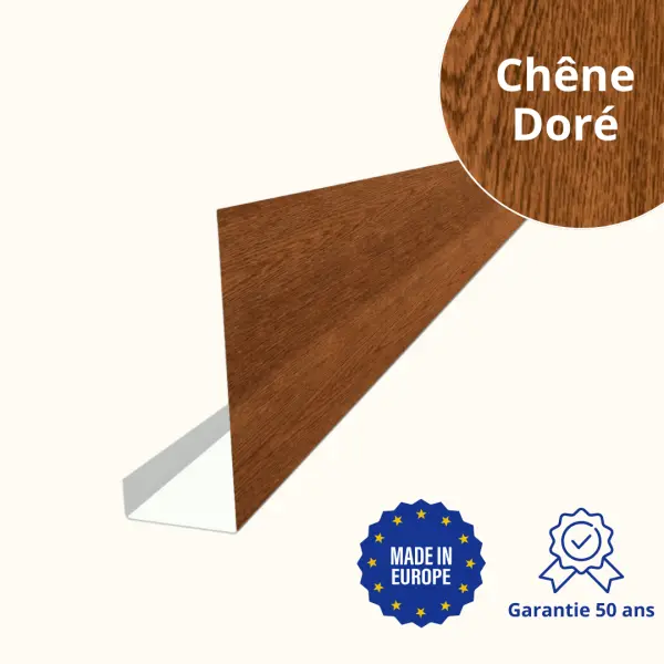 Habillage de bandeau Chêne Doré 3D