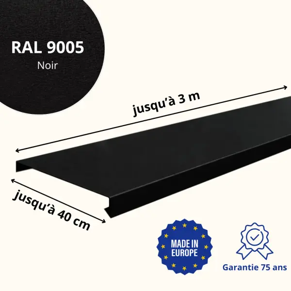 Couvertine Aluminium Noir Mat - 2