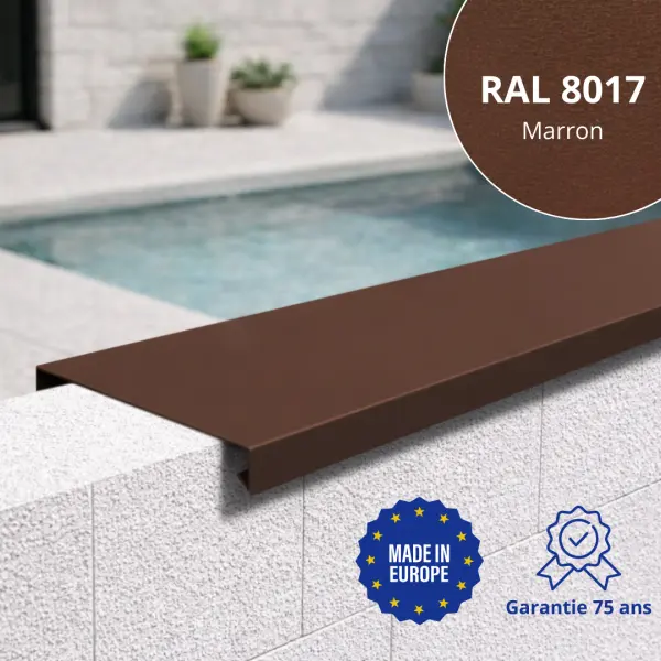 Couvertine Aluminium Marron mat - 1