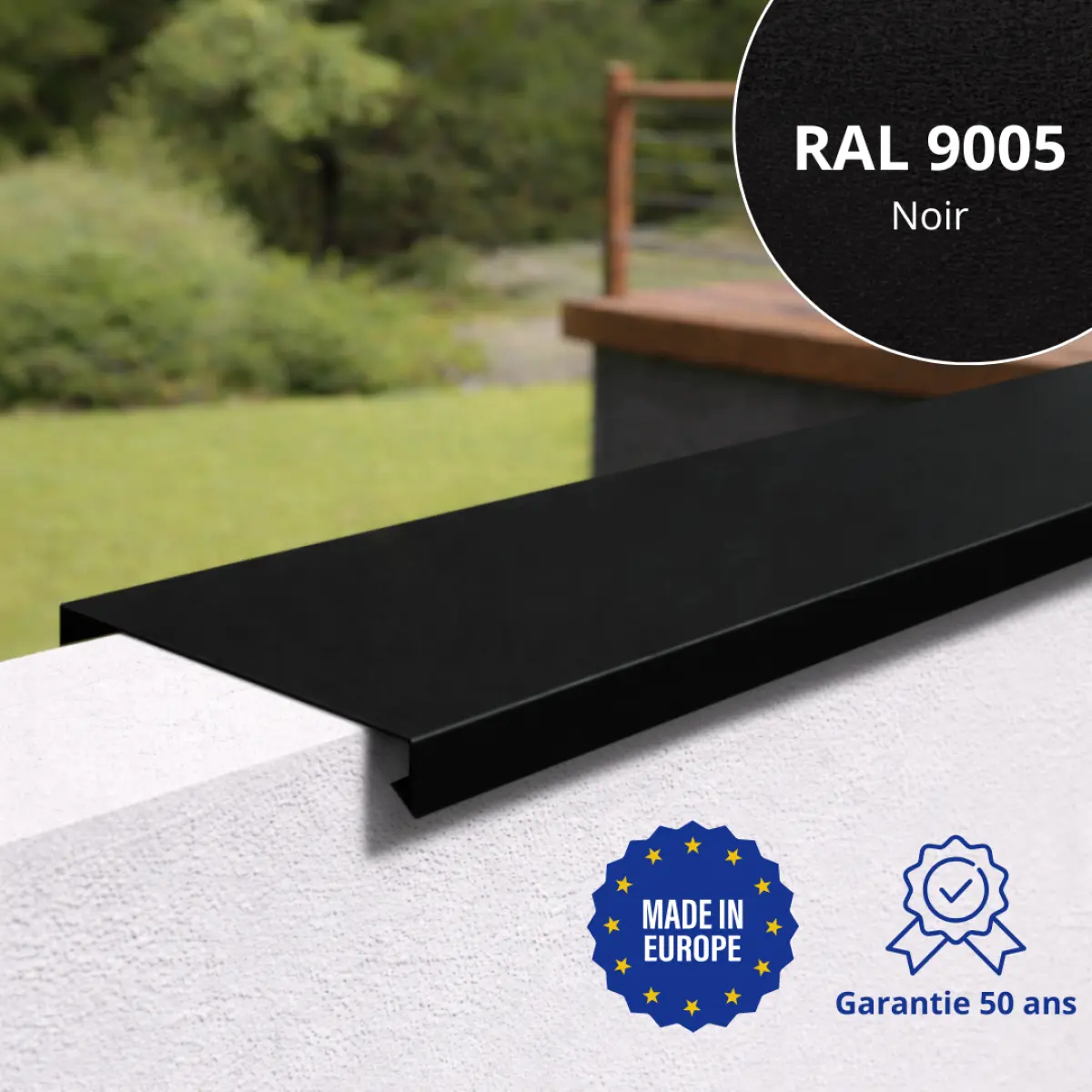 Couvertine Noir mat