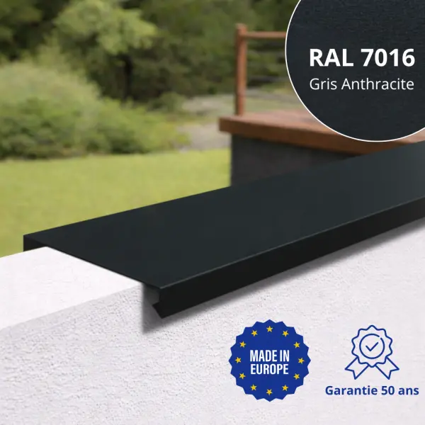 Couvertine Gris Anthracite mat - 1