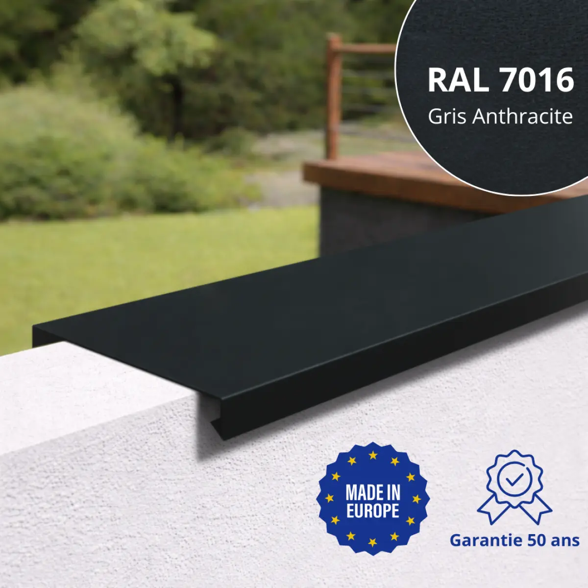Couvertine Gris Anthracite mat