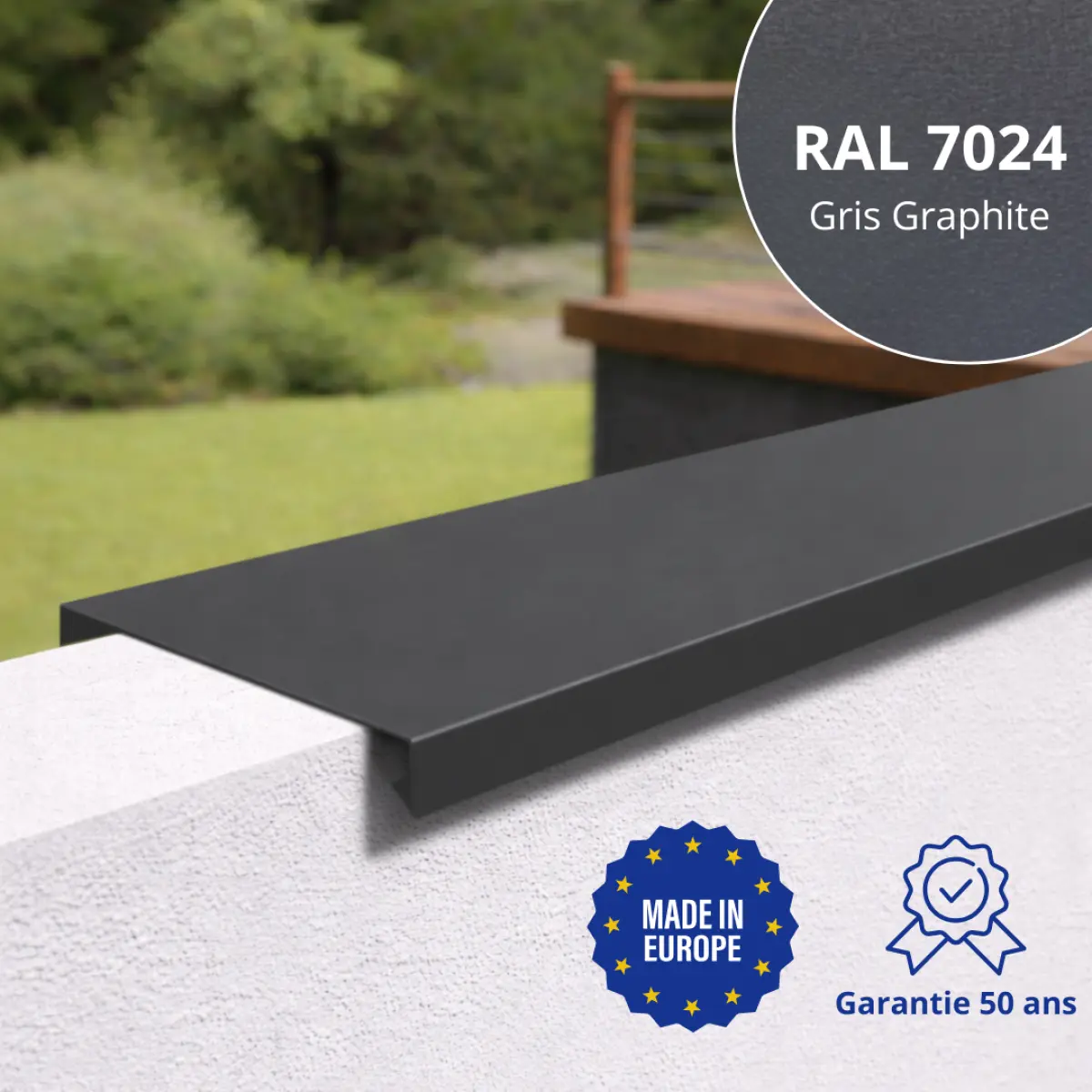 Couvertine Gris Graphite Mat